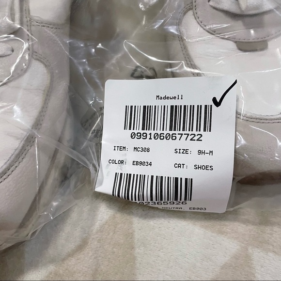 Madewell kickoff trainer sneakers neutral colorblock leather - Picture 11 of 11